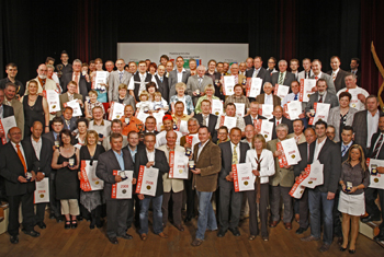 Vertreter ausgezeichneter Fleischer-Fachgeschäfte trafen sich
in Erfurt zur Urkundenübergabe im Rahmen des CMA-Testats